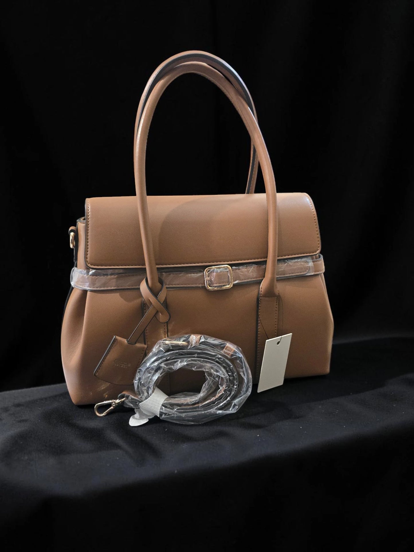 Geantă Dune London Structured Top Handle Camel – Nouă cu Etichete