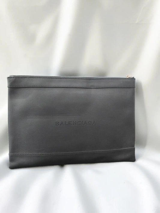 Balenciaga Navy Clip M Clutch / Port Documente din Piele – Negru – Made in Italy