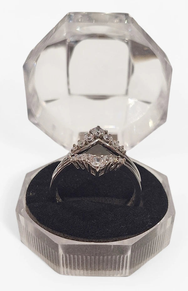 Inel Argint 925 cu Cristale Zirconiu Design Elegant 4g