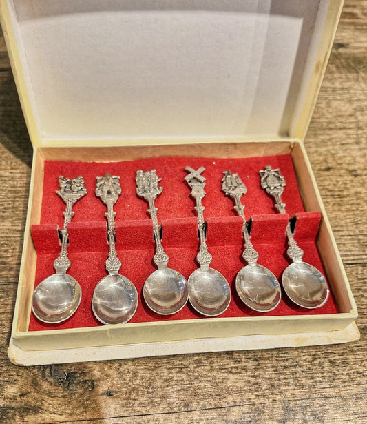 Set lingurite decorative Olanda vintage colectie in cutie