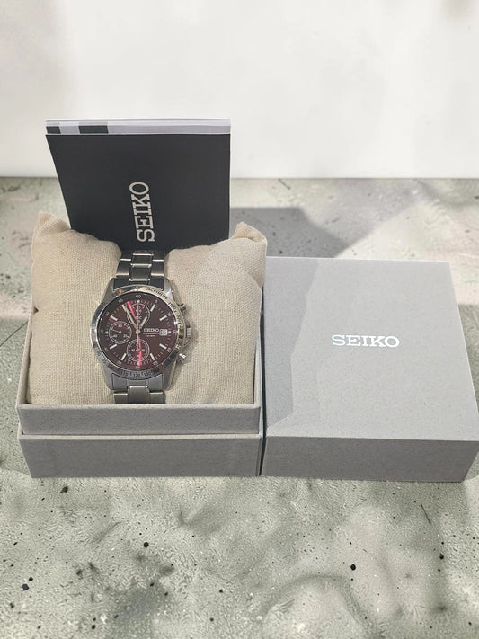 Ceas Seiko Chronograph Quartz Bordo