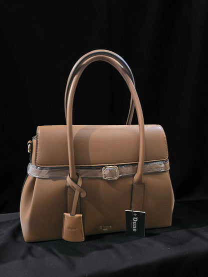 Geantă Dune London Structured Top Handle Camel – Nouă cu Etichete