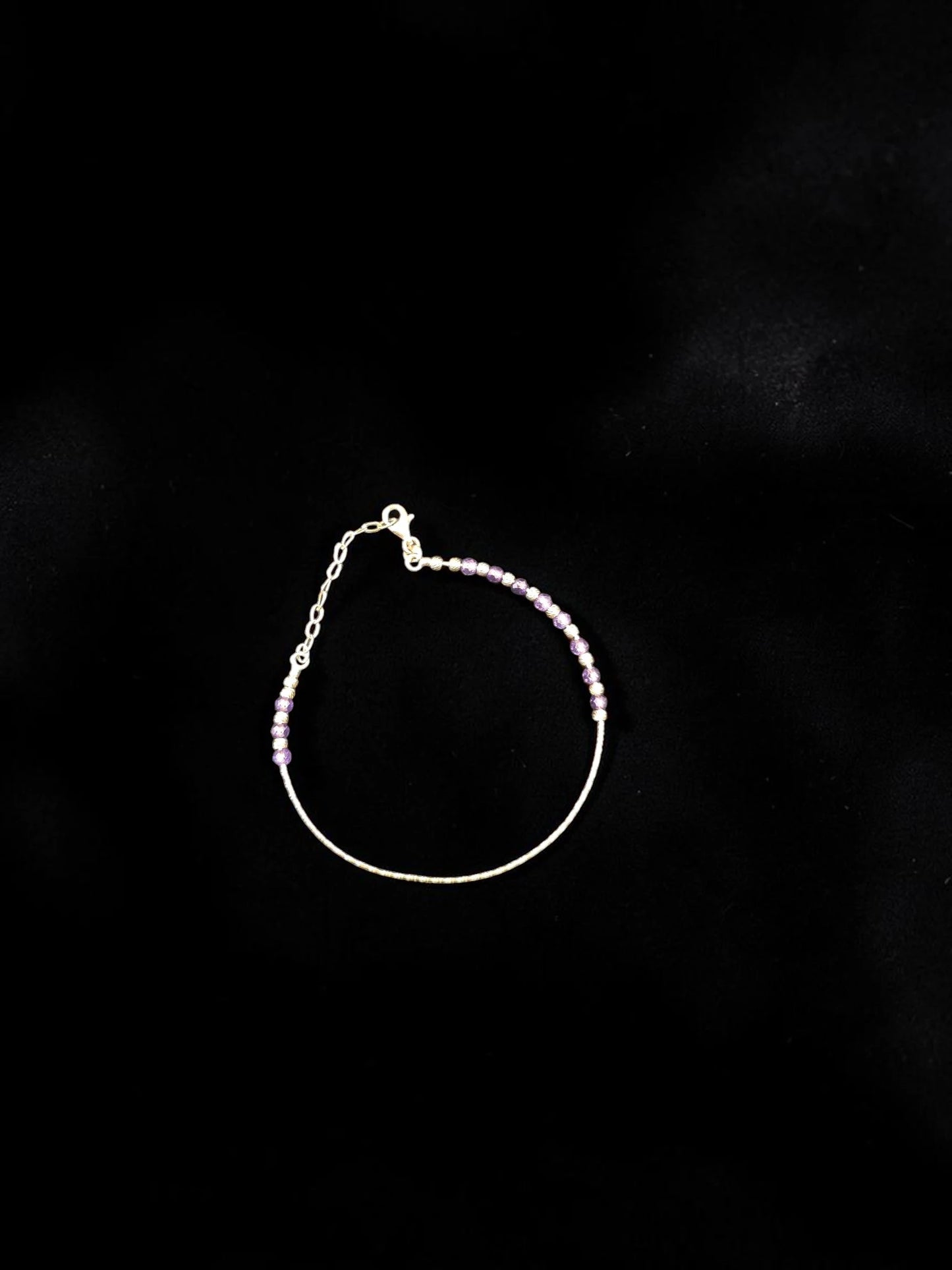 Brățară din Aur 14K cu Ametiste Naturale – 3.2g