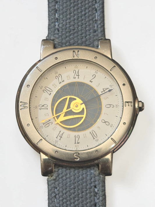 Seiko Levante Maritime 5Y37-6000 Vintage Quartz – Ceas 24 Ore / World Compass