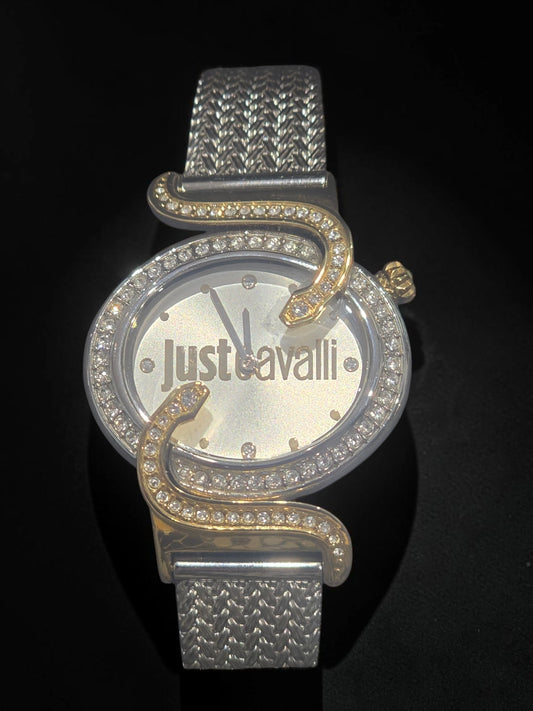 Ceas Just Cavalli Damă – Cristale – Bicolor – Cutie Originală
