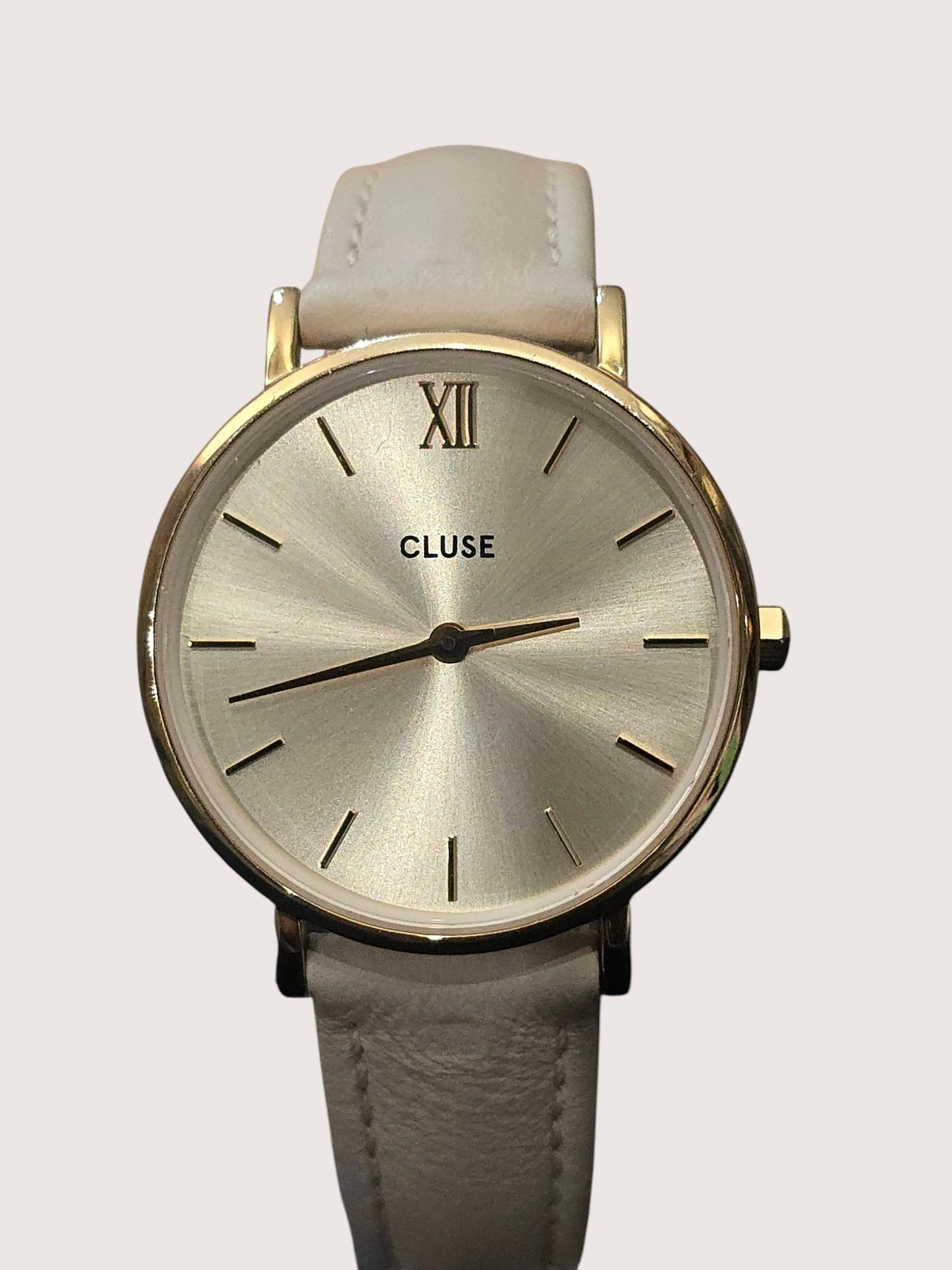 Ceas Damă Cluse 28mm Rose Gold Beige Minimalist