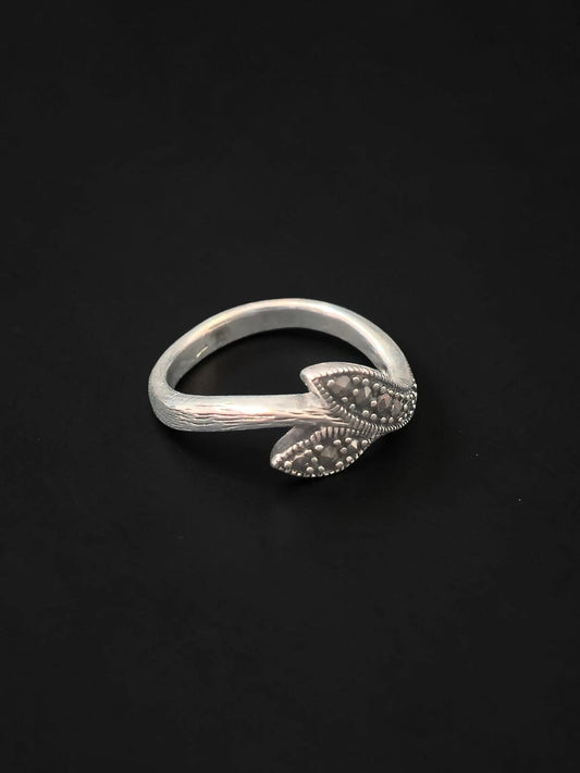 Inel din Argint 925 cu Marcasite – Mărimea 55 (15) – Design Vintage