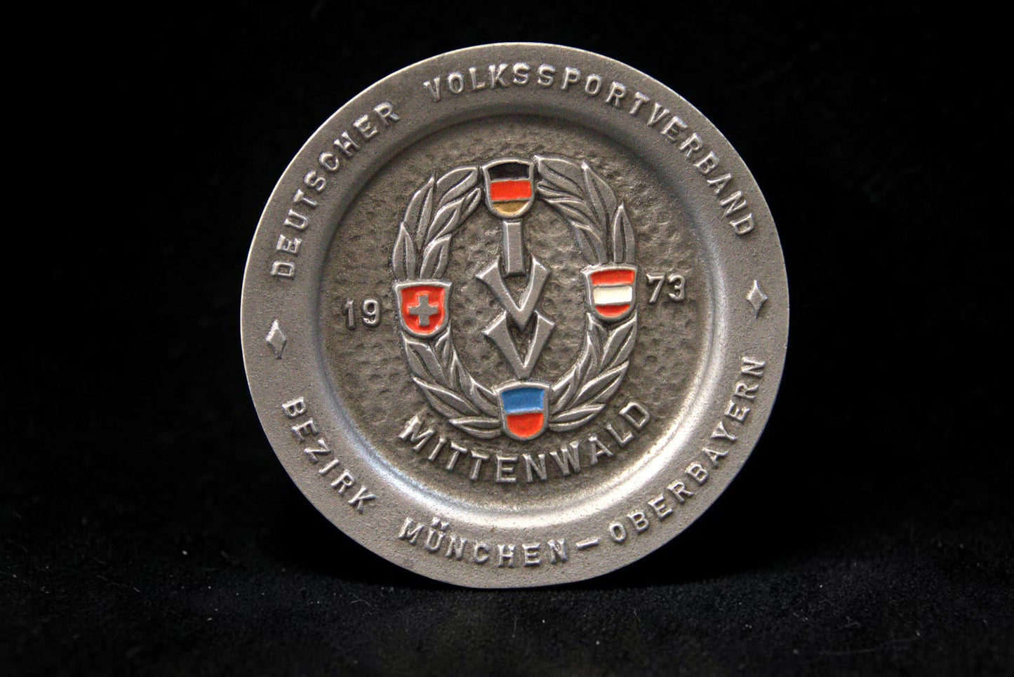 Plachetă Comemorativă Deutscher Volkssportverband – Mittenwald 1973