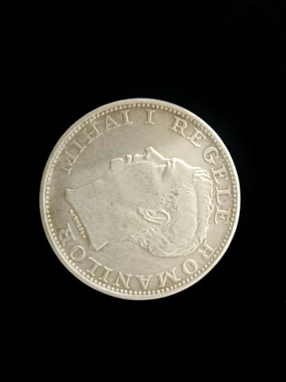 Monedă România 500 Lei 1941 – Regele Mihai I – Argint