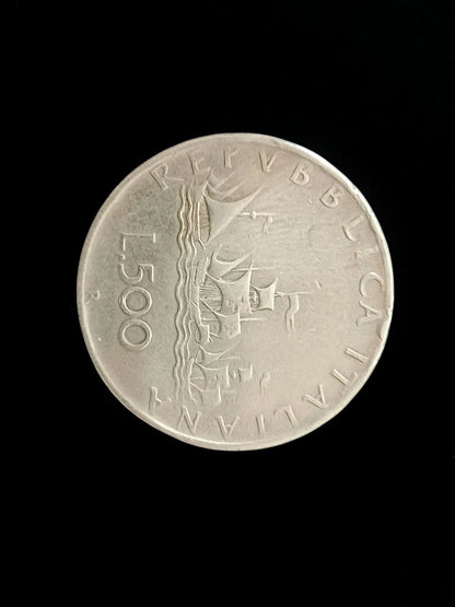 Monedă Italia 500 Lire din Argint 835 – 11g