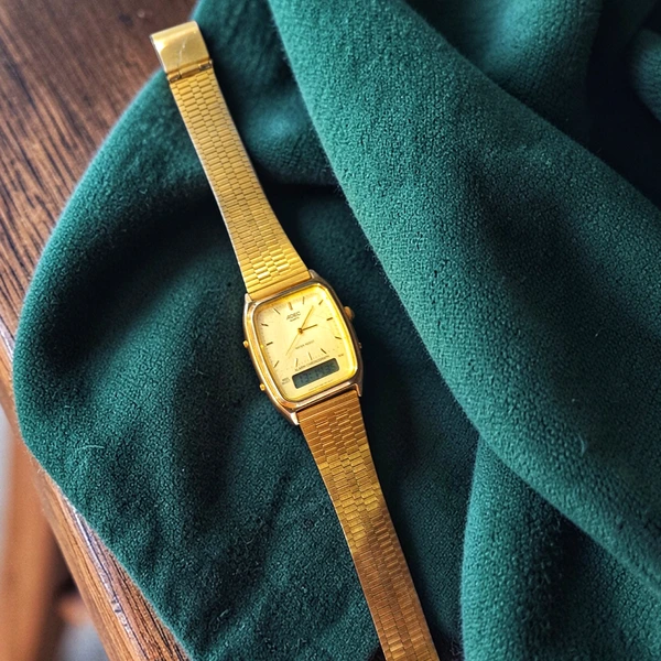 Ceas ADEC Quartz Analog Digital – Model Clasic Vintage - imagine 3