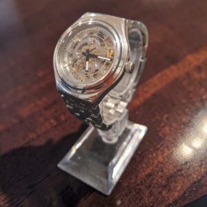 ceas swatch automatic skeleton swiss amanet focsani