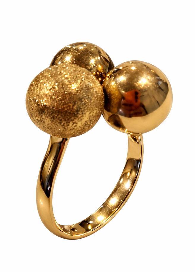 inel aur 14k modern sfere 4.94g amanet focsani