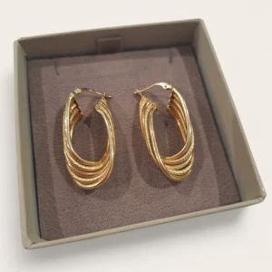 Cercei Aur 14K Tip Creole Model Elegant – 5,72g