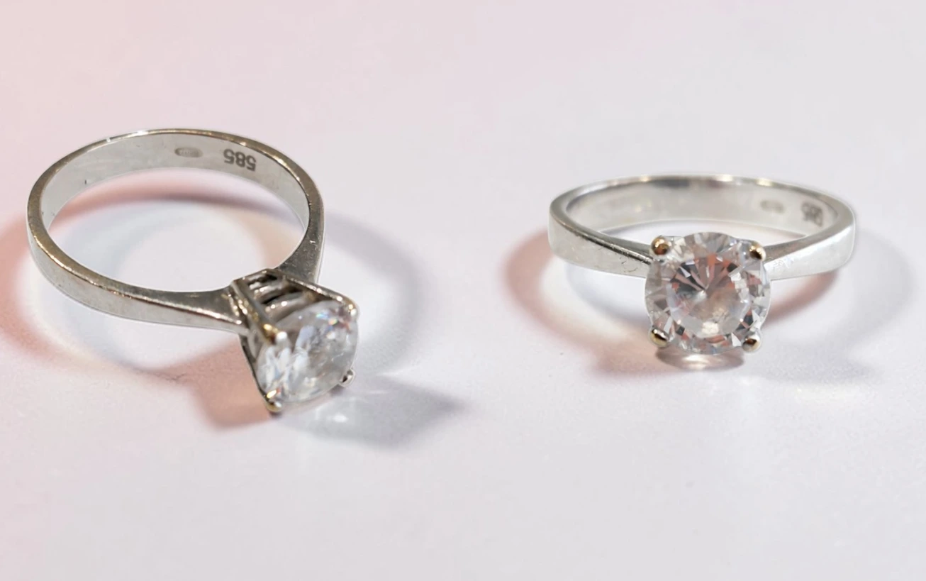 Inel Aur Alb 14K cu Piatră Tip Solitaire – 3g - imagine 4