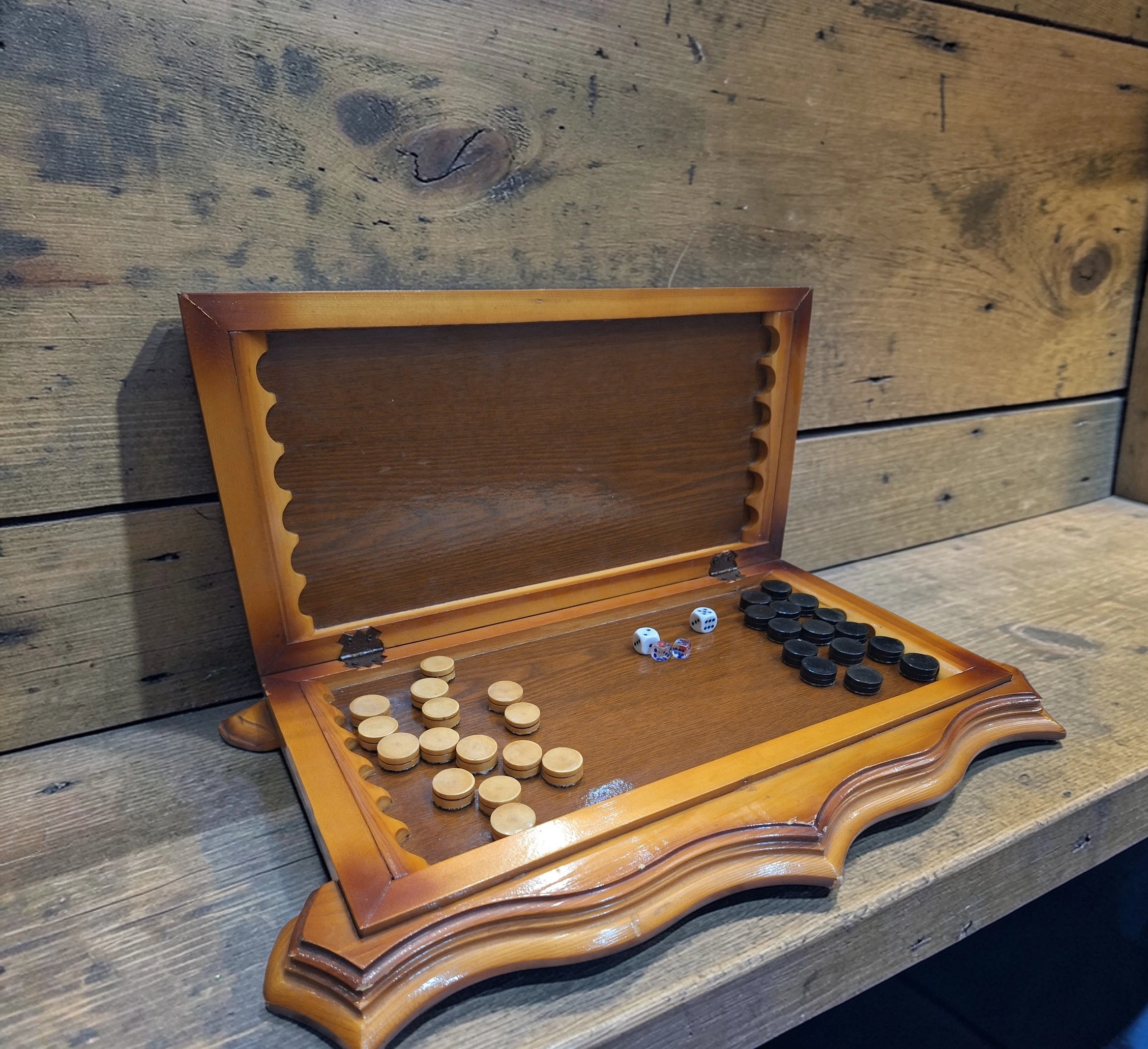 Joc de Table din Lemn – Set Complet, Design Clasic Elegant - imagine 5