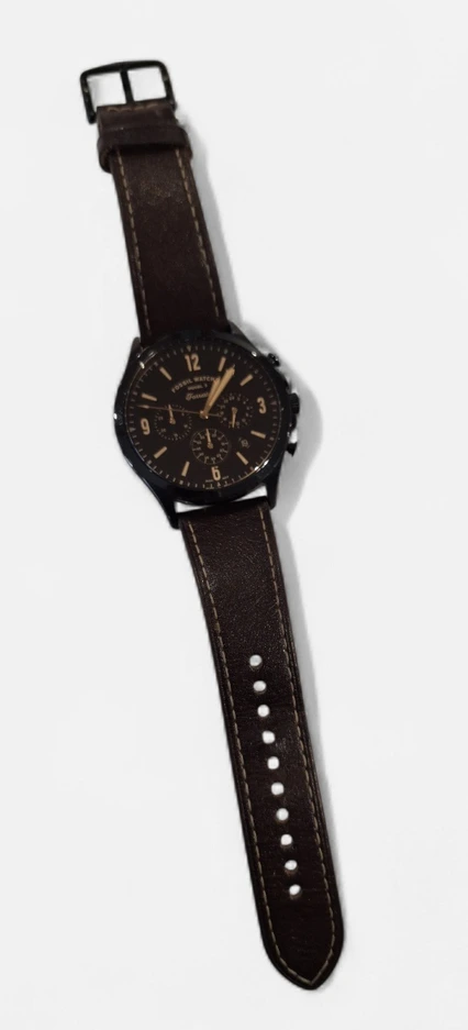 Ceas Fossil Model 3 Forrest Chronograph – Design Clasic cu Curea din Piele - imagine 3