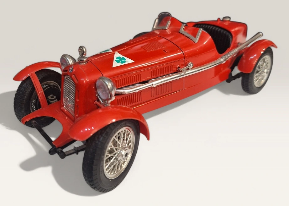 macheta alfa romeo 2300 monza 1934 burago rosu colectie amanet focsani