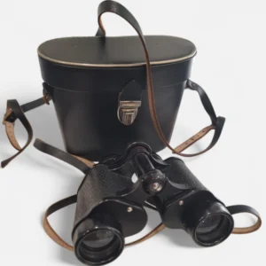 binoclu vintage hunter cu husa piele colectie amanet focsani