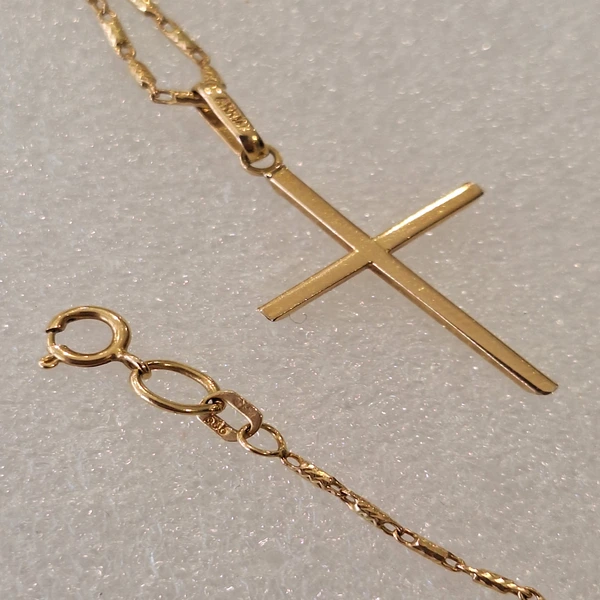 Pandantiv Cruce din Aur 14K cu Lanț – 5,48g - imagine 5
