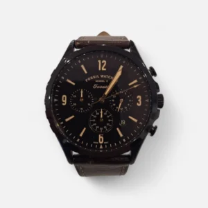 ceas fossil forrest chronograph barbati curea piele negru amanet focsani