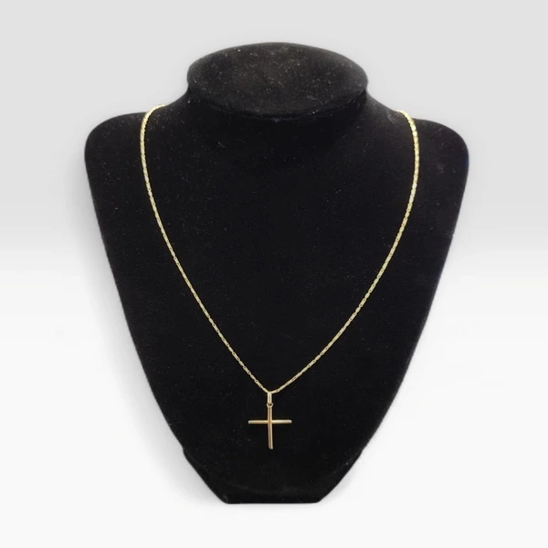 Pandantiv Cruce din Aur 14K cu Lanț – 5,48g