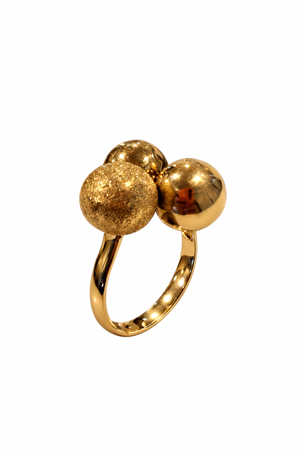 Inel Aur 14K Model Modern cu Sfere – 4,94g - imagine 5