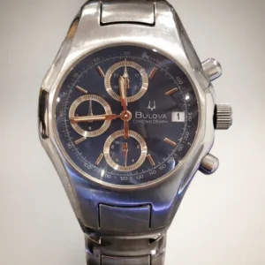 bulova chronograph ceas barbati otel inoxidabil second hand focsani