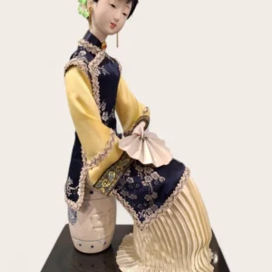 statueta chinezeasca eleganta femeie 34 cm decor second hand focsani