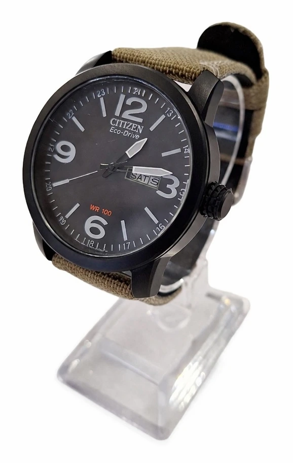 ceas citizen eco drive wr100 day date curea textil focsani