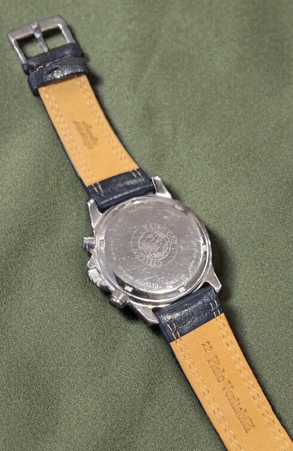 Ceas Citizen Eco Drive cronograf solar WR100 - imagine 4
