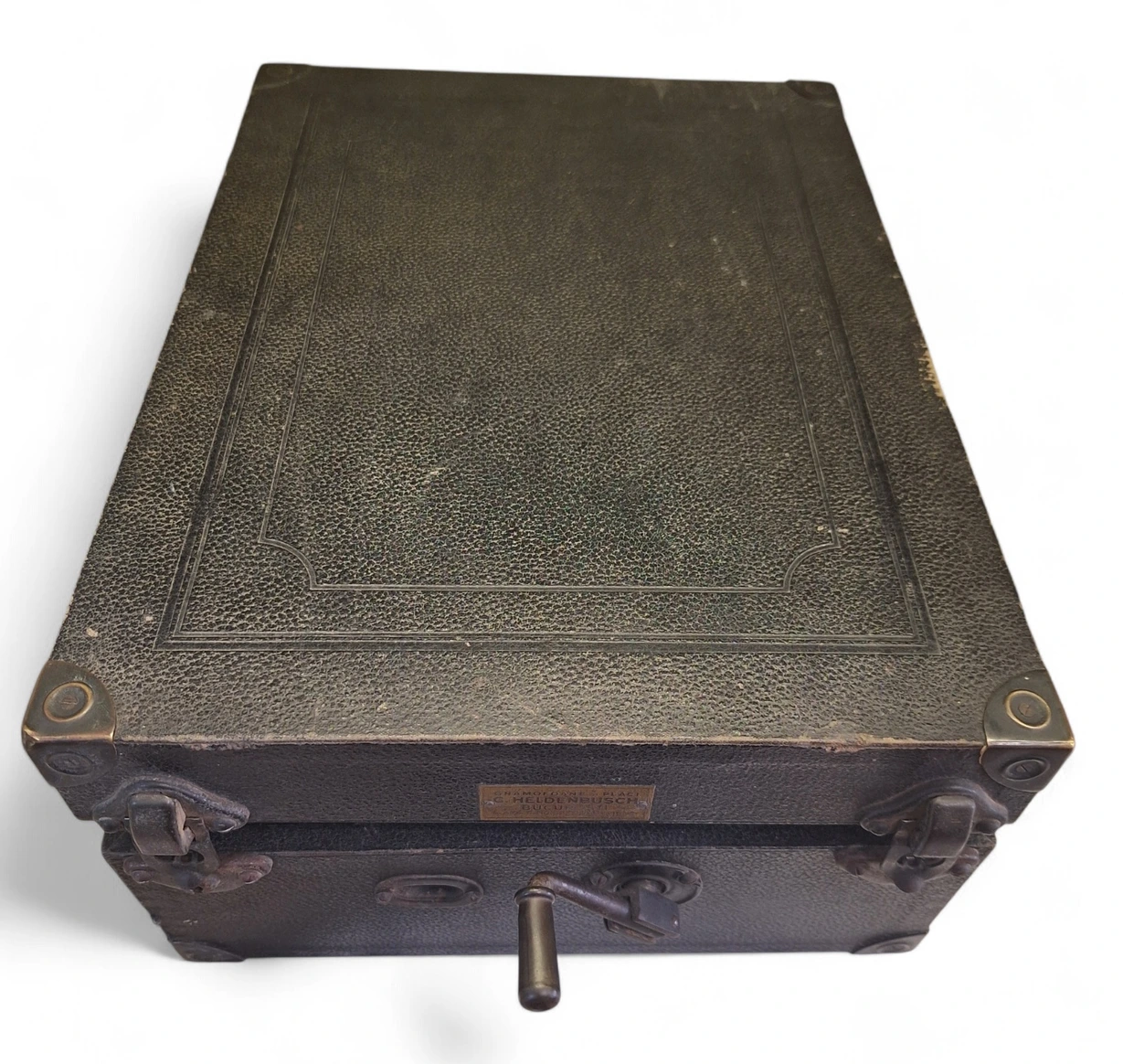 Patefon Columbia vintage original gramofon portabil cu manivela - imagine 5