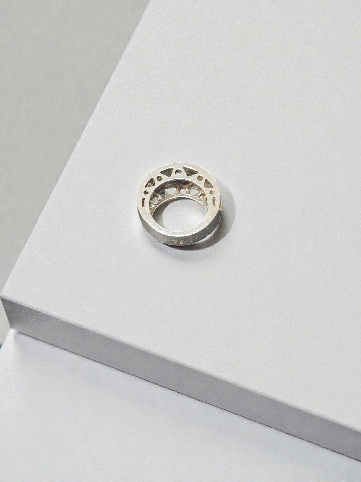 Inel argint 925 cu pietre roșii – model lat, mărime 13 (10.5g) - imagine 2