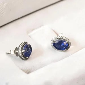 cercei pandora argint 925 piatra albastra cristale