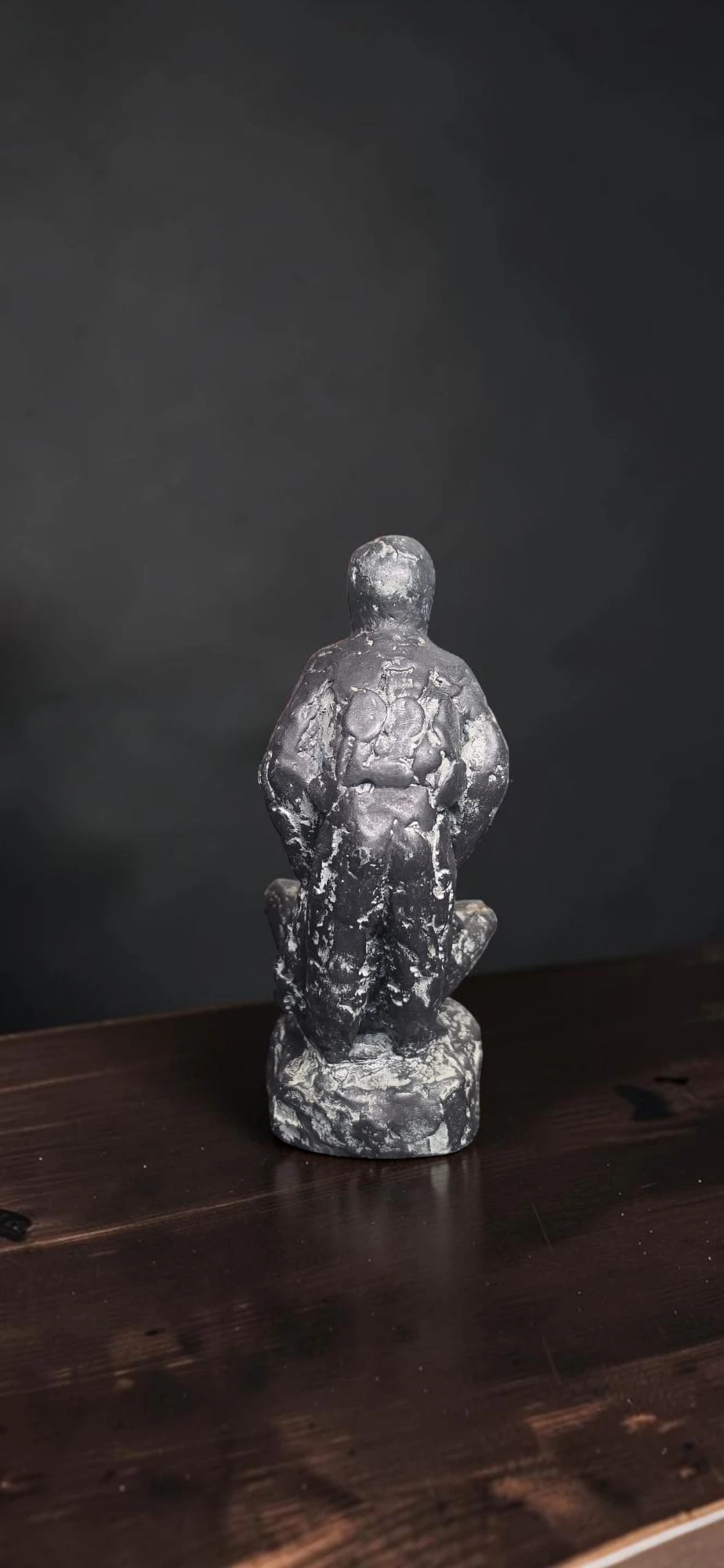Statuetă Vintage Sculptură Abstractă Mamă și Copil - imagine 3