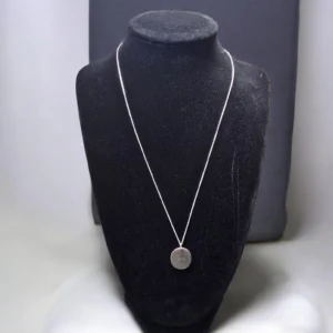 lănțișor din argint 925 cu pandantiv rotund minimalist
