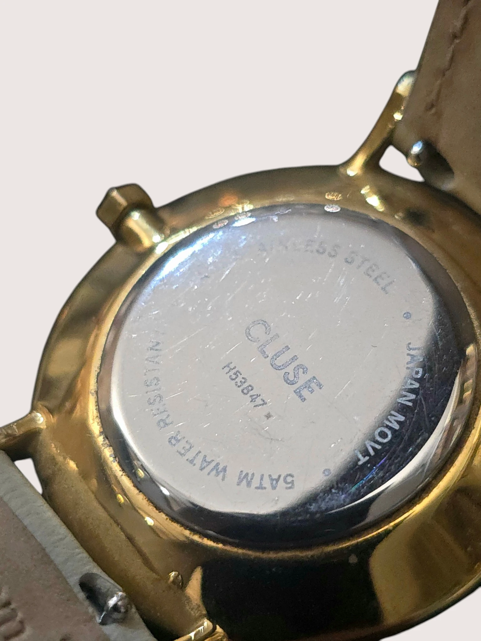 Ceas Damă Cluse 28mm Rose Gold Beige Minimalist - imagine 2
