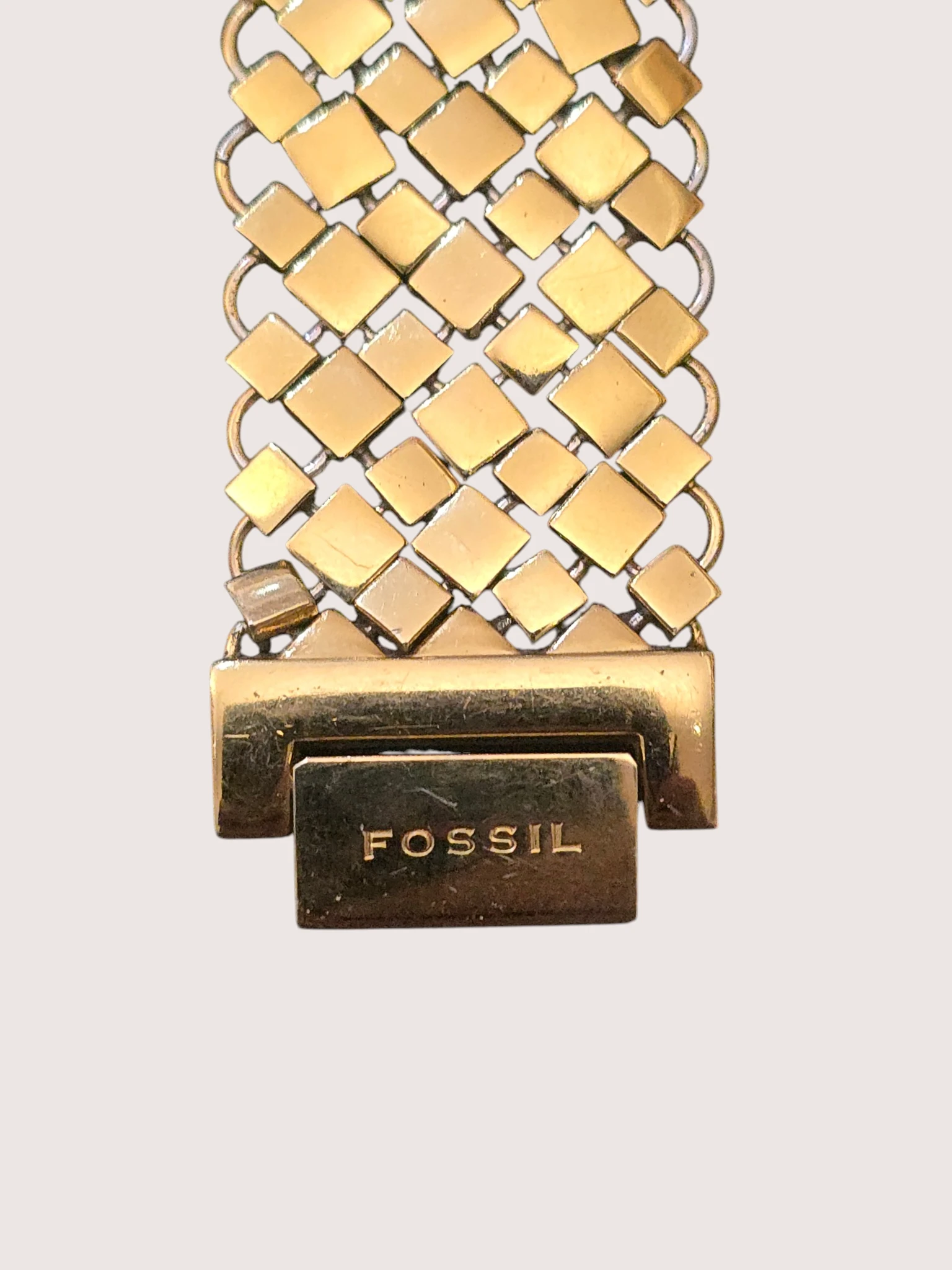 Ceas Damă Fossil Vintage Gold Tone Rectangular Bracelet - imagine 3