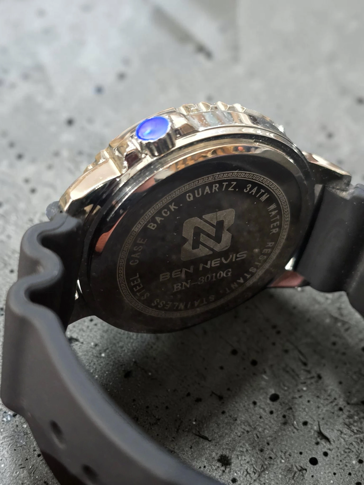 Ceas Ben Nevis Diver Style Black Red pentru Bărbați - imagine 3