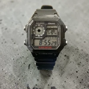 ceas Casio digital WR100M black vintage style