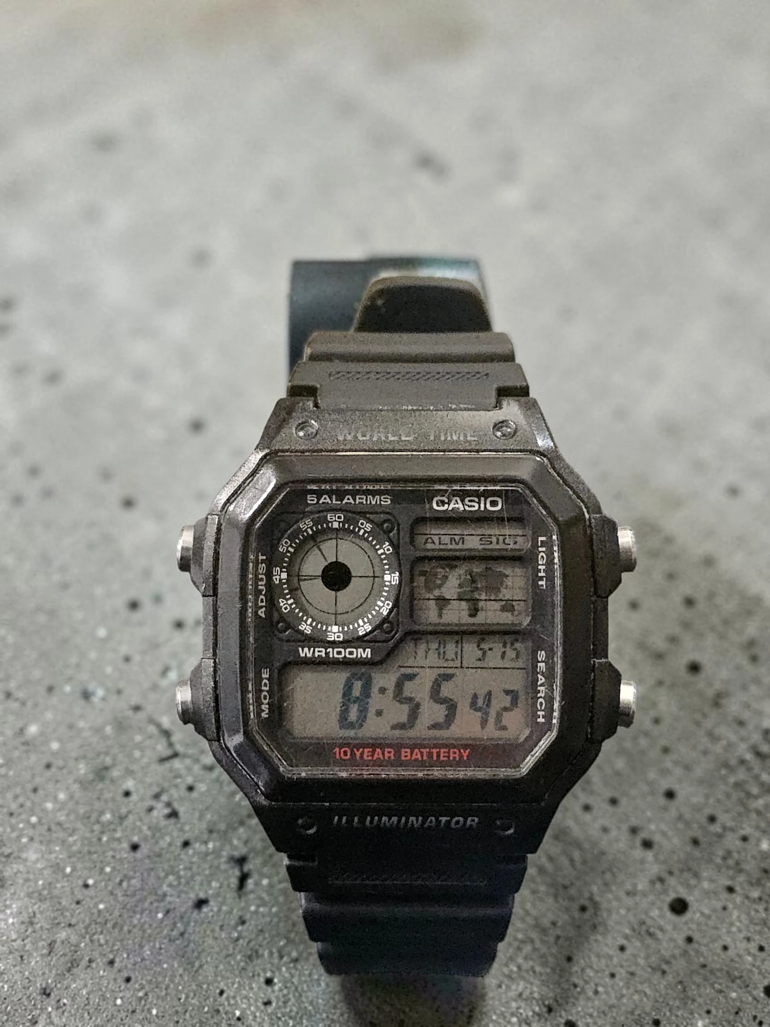 Ceas Casio Digital Illuminator WR100M 10 Year Battery - imagine 3